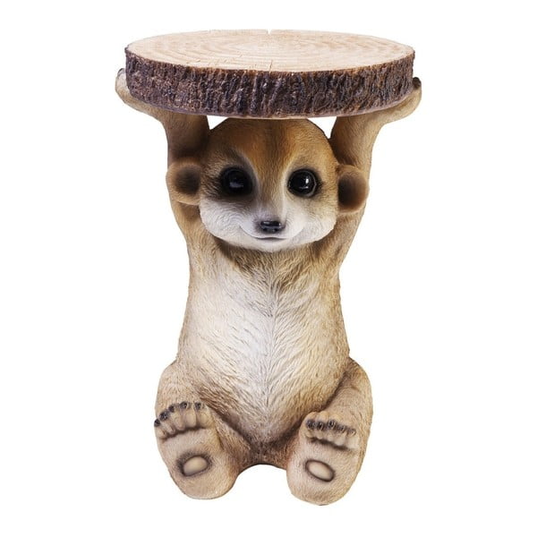 Odkládací stolek ve tvaru zvířete Kare Design Mongoose, Ø 35 cm