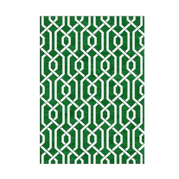 Vlněný koberec Camila Green, 155x240 cm