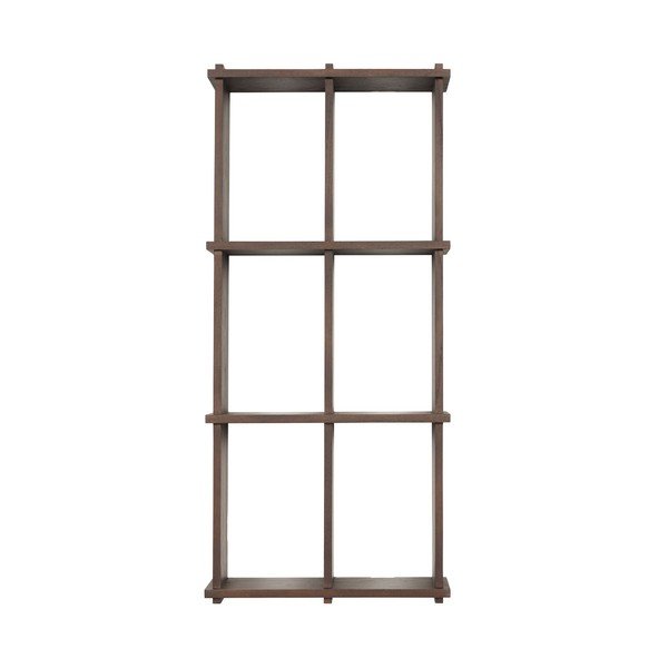 Tumeda naturaalse värvi tuhapuidust astmeline riiul 42,5 cm Grid - OYOY Living Design