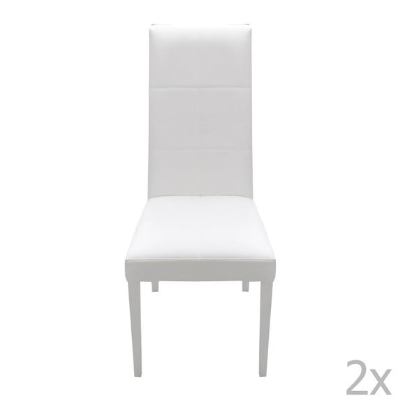 Sada 2 bílých jídelních židlí Evergreen House