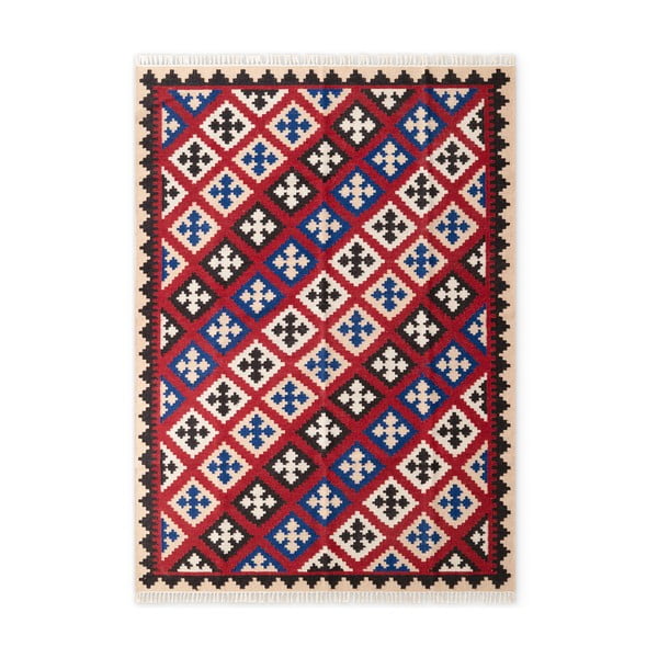 Punane käsitsi kootud kahepoolne villane vaip 120x170 cm Kamal Rami - Nouristan