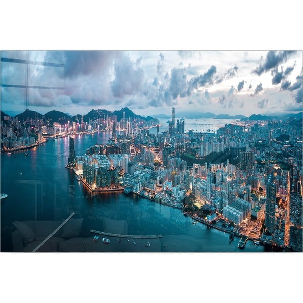 Klaasist maal 70x50 cm Hongkong - Wallity