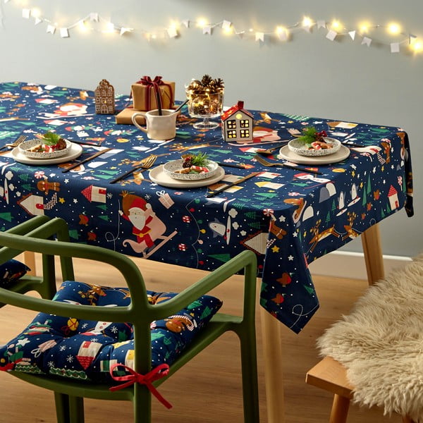 Puuvillane laudlina jõulumotiividega 137x229 cm Santa's Christmas Wonderland - Catherine Lansfield-image-1