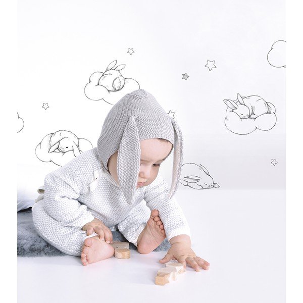 Kleebisleht 30x42 cm Bunnies, Clouds And Stars - Lilipinso-image-1