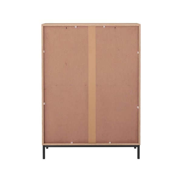 Naturaalset värvi tammedekoriga kapp 80x110 cm Celine - Støraa-image-3