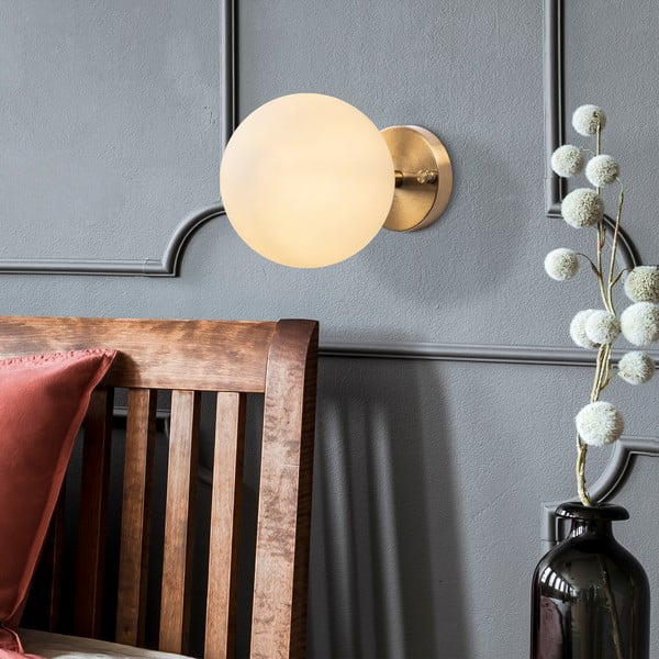 Valge-pronksivärvi seinavalgusti ø 15 cm Atmaca - Opviq lights-image-4