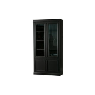 Must männipuidust vitriinkapp 110x215 cm Organize - BePureHome