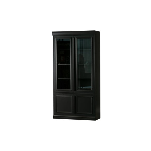 Must männipuidust vitriinkapp 110x215 cm Organize - WOOOD-image-1