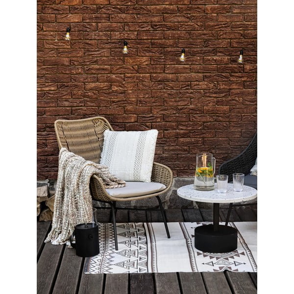 Beeži ja pruuni värvi kahepoolne õuevaip taaskasutatud plastist , 90 x 150 cm Afra - Green Decore-image-3