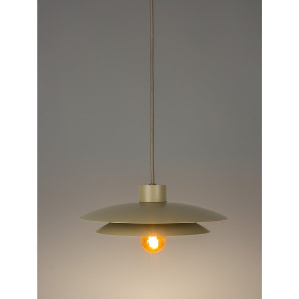 Beež metallist ripplamp ø 26,5 cm Wubbo - White Label-image-1