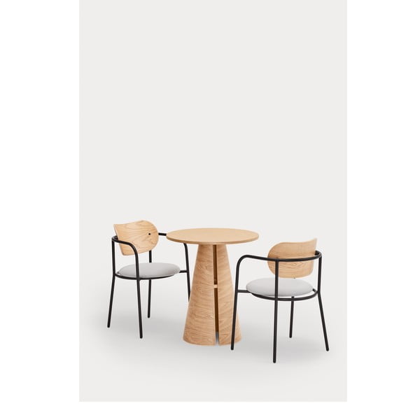 Tammedekooriga ümmargune söögilaud ø 65 cm Cep – Teulat-image-3