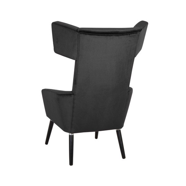 Černé křeslo ušák Max Winzer Elina Suede-image-2
