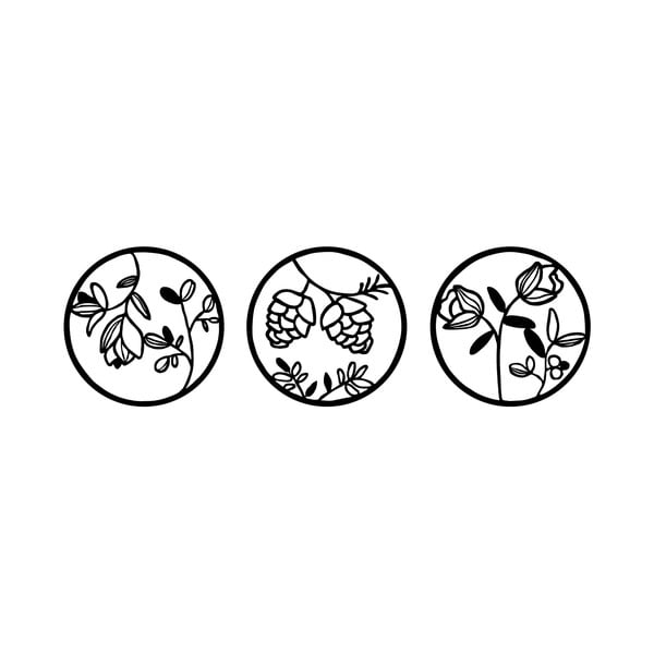 Metallist seinakaunistus Floral - Wallity-image-2