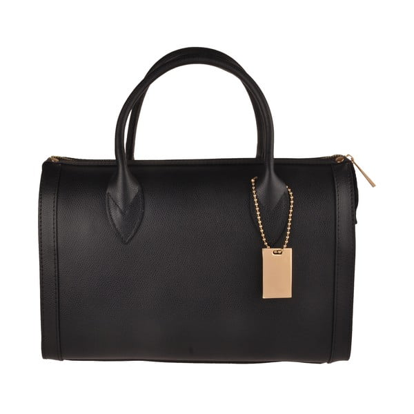 Černá kožená kabelka Florence Bags Nambo