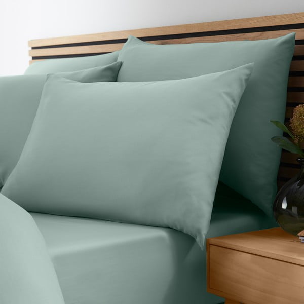 Roheline kummiga lina 90x190 cm So Soft Non-Iron - Catherine Lansfield-image-1