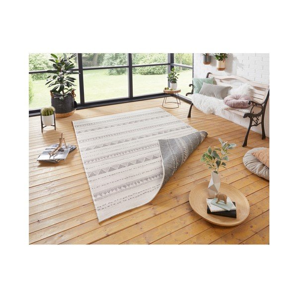 Hall ja kreemikas õuevaip , 80 x 350 cm Bahamas - NORTHRUGS-image-4