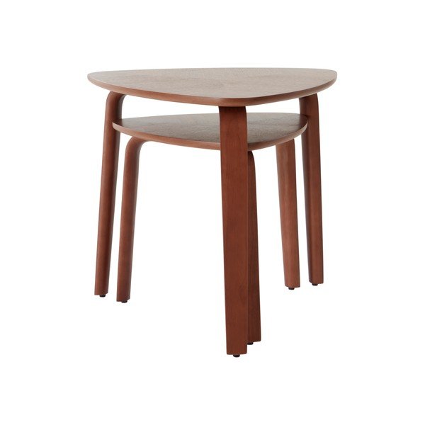 Abilauad komplektis 2 tükki pähklipuust kaunistusega 55x56 cm Tulua - Jotex-image-2