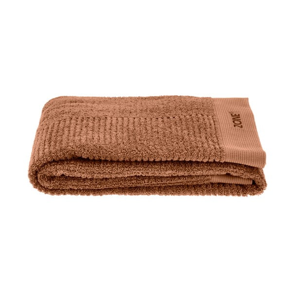 Oranžikas-pruun puuvillane rätik 70x140 cm Terracotta - Zone-image-2