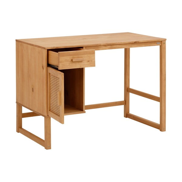 Töölaud männipuidust 60x110 cm Jolene - Støraa-image-2