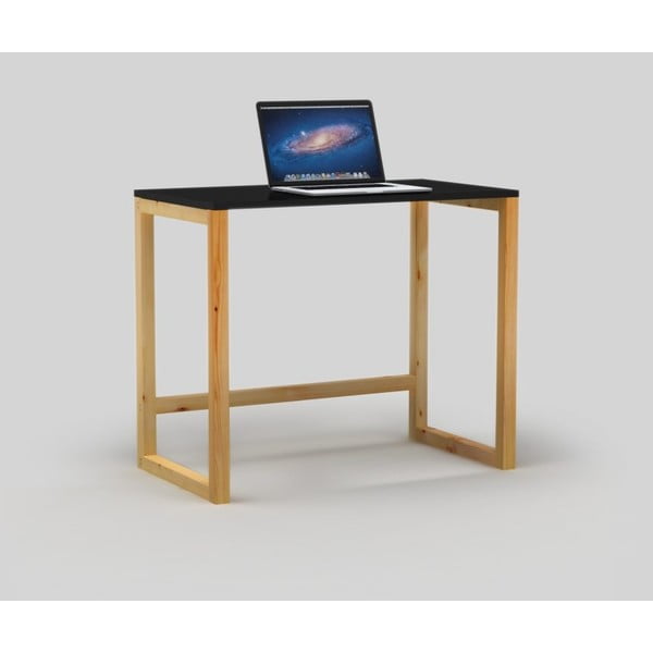 Psací stůl Only Wood Desk s černou deskou