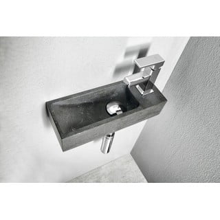 Must kivi väike vannitoa valamu  38x14 cm Blok – Sapho