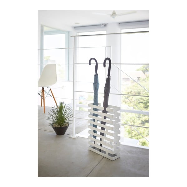 Valge vihmavarjualus, laius 30 cm Brick - YAMAZAKI-image-2