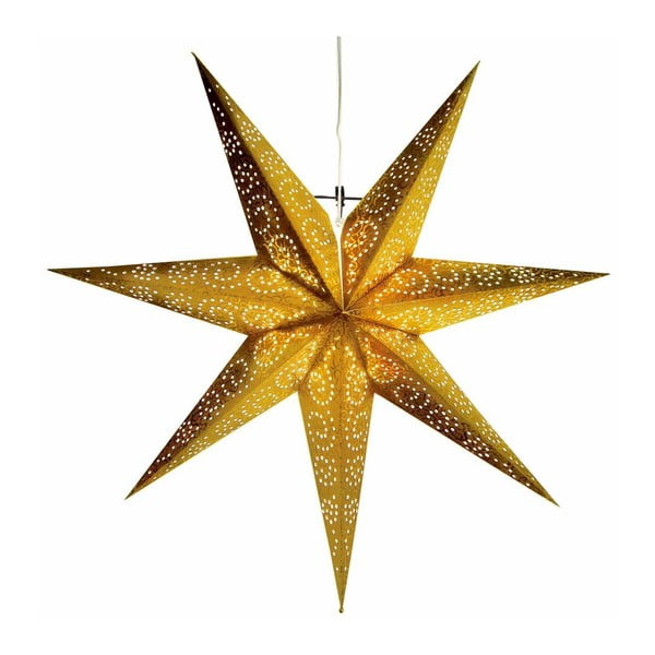Závěsná svítící hvězda Antique Gold, 80 cm