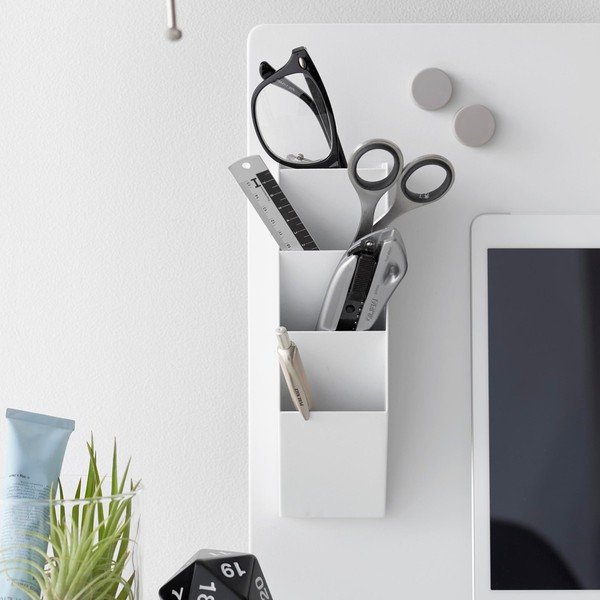 Valgest metallist kirjatarvete organisaator Tower - YAMAZAKI-image-1