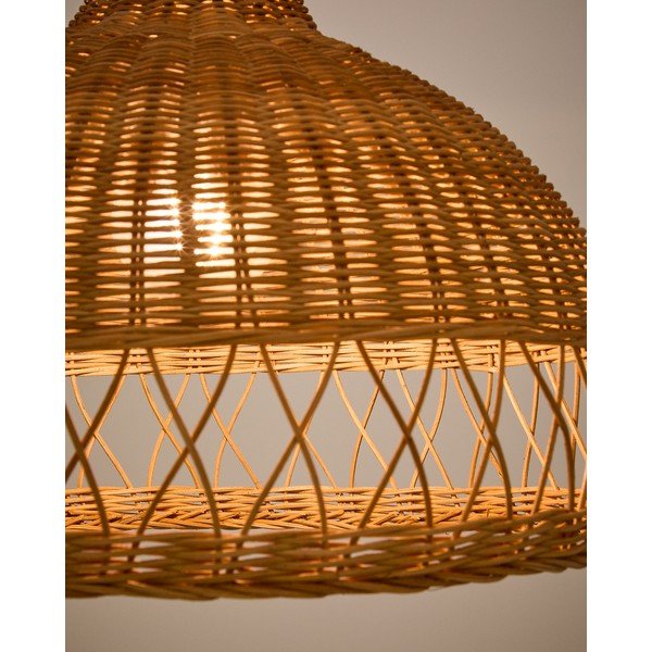 Rotangist lambivarju naturaalses värvitoonis ø 40 cm Loura - Kave Home-image-3