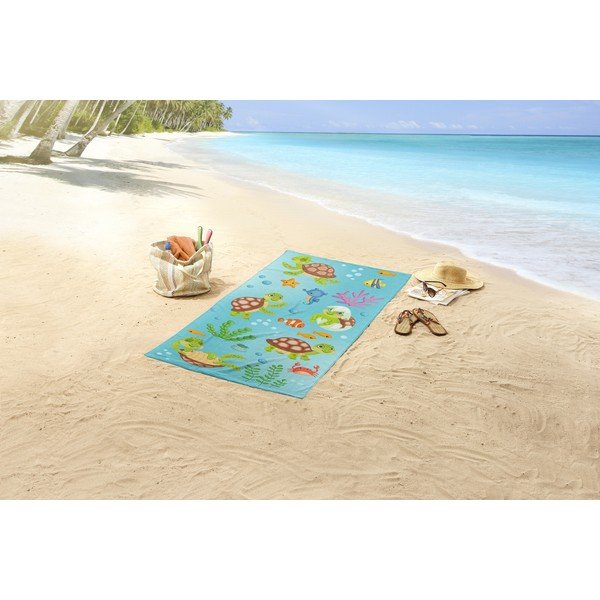 Sinine rannarätik 75x150 cm - Good Morning-image-1