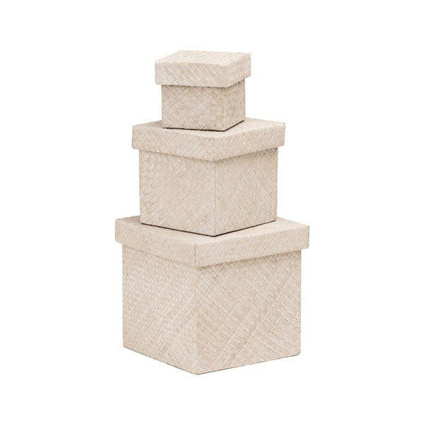 Sada 3 přírodních boxů Premier Housewares Pandalus