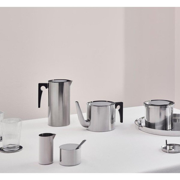Roostevabast terasest teekann hõbedases värvitoonis 1,25 l Arne Jacobsen - Stelton-image-1