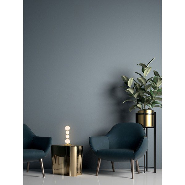 Valge/kuldse värvi metallist LED-laualamp klaasist varjuga (kõrgus 31 cm) Perla - Nova Luce-image-1