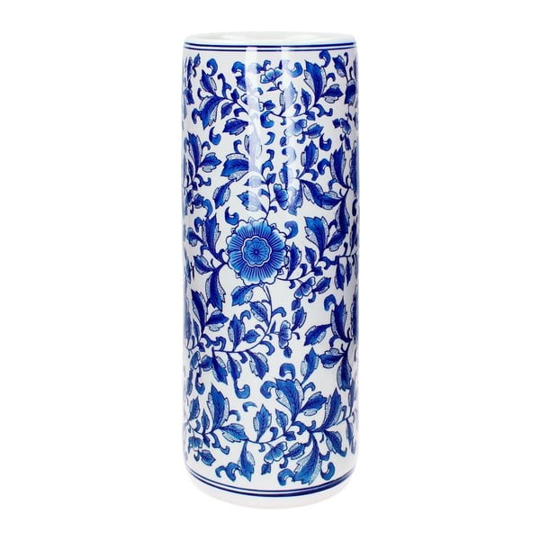 Modrobílá porcelánová váza HF Living. výška 45 cm