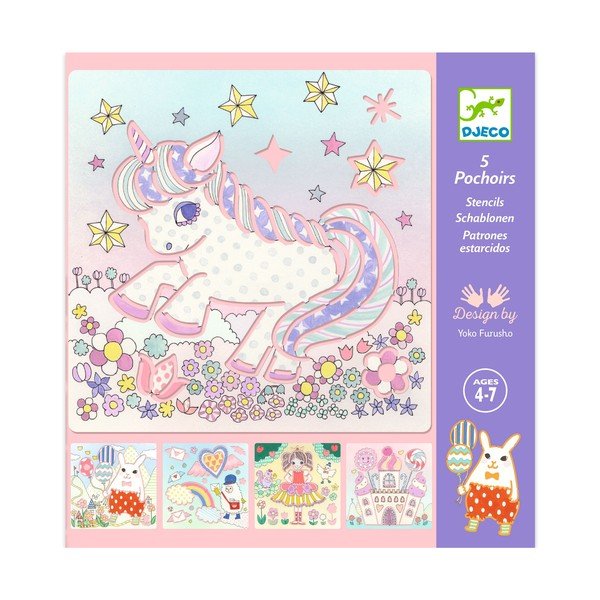 Komplekt 4 Kawaii mallist - Djeco-image-1