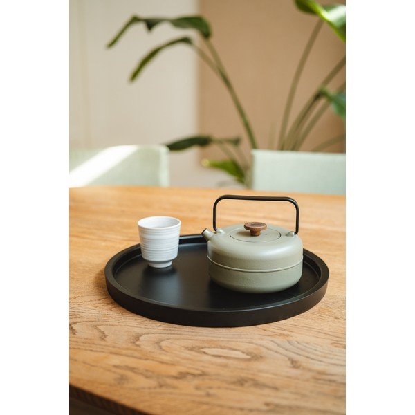 Khaki värvi malmist teekann sõelaga 750 ml Henan - Bredemeijer-image-1