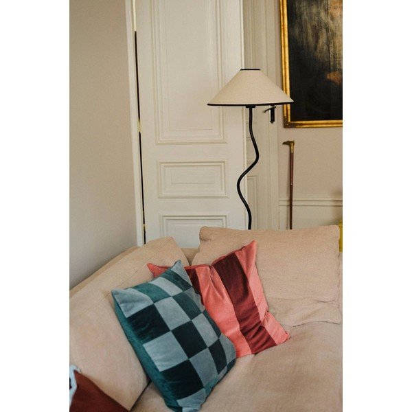 Valge/must kangast hämardatav põrandalamp (kõrgus 148 cm) Juliet - Jotex-image-3