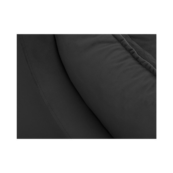 Tmavě šedá sametová pohovka Mazzini Sofas Freesia, 150 cm-image-4