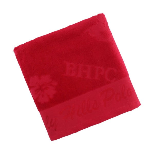 Vínový bavlněný ručník BHPC Velvet, 50x100 cm