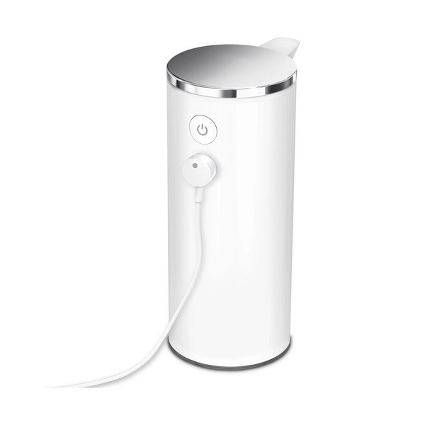 Valge automaatne terasest seebidosaator 266 ml - simplehuman-image-3