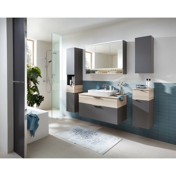 Hall männispoonist seinale kinnitatav madal vannitoakapp 72x30 cm Quickset 394 - Pelipal-image-3