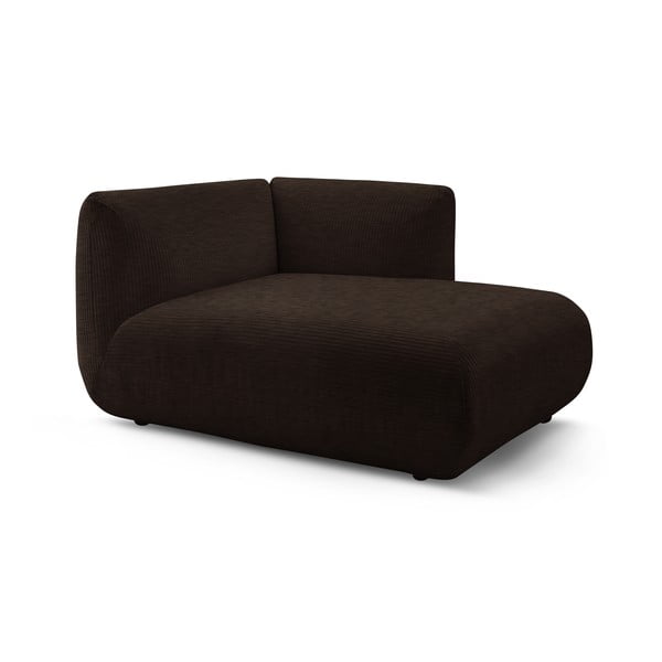 Tumepruun velvetist diivanimoodul (parem nurk) Lecomte – Bobochic Paris-image-3