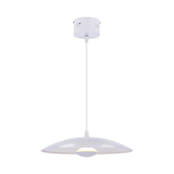 Valge LED-rippvalgusti metallist varjuga Lund - Candellux Lighting-image-2