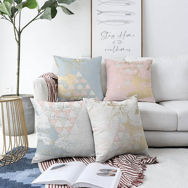 4 padjapüüri komplekt Spring Vibes, 55 x 55 cm - Minimalist Cushion Covers
