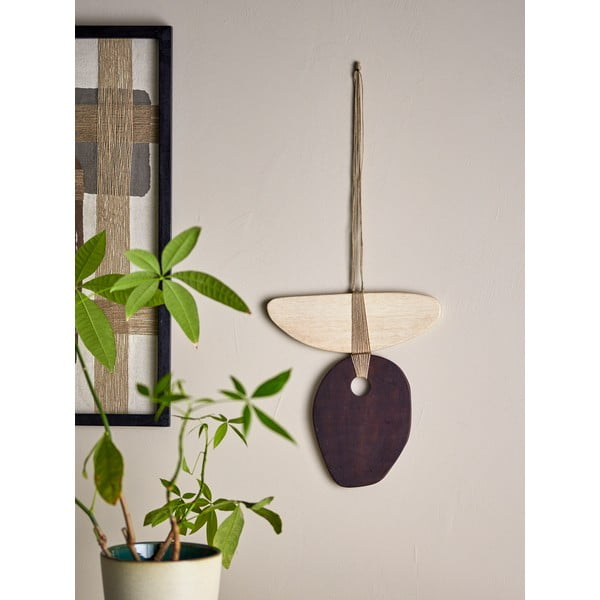 Puidust seinakaunistus 30,5x33 cm Yoki - Bloomingville-image-1