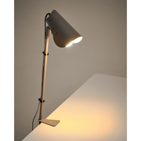 Helehall metallist laualamp klambriga (kõrgus 51 cm) Jula - Kave Home-image-2
