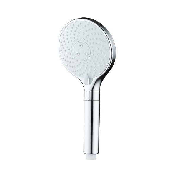 Läikiv hõbedane plastikust dušipea, Ø 12 cm Water Saving - Wenko-image-3