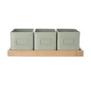 Metallist maitsetaimede potid, 3 tk komplektis Greenish - Orion