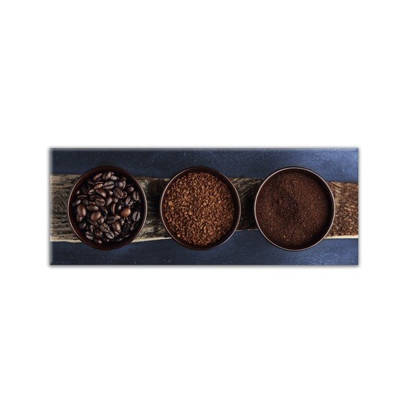 Obraz Styler Glas Kitchen Brown Bowls, 30 x 80 cm