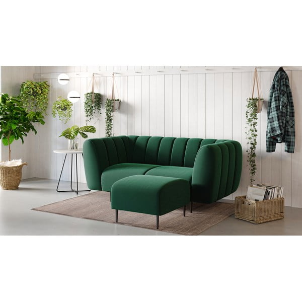 Tumeroheline sametist jalatool Shel - Ghado-image-1